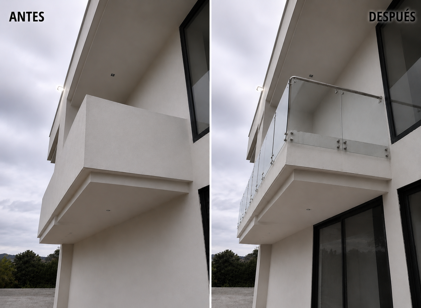Fachadas y Balcones en Vidrio Arquitectónico